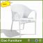 fashion leisure white color rattan chair