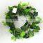 vertical garden wall hanging 240cm Long cheap make fake recycling plastic PE green gingko vine artificial plant EMX10 3020