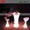 Glowing white color Cocktail Table for birthday party