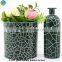 7 day glass candles Green Mercury Glass Pillar Christmas Candle Holder