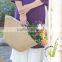 Women straw handbag/market bag, natural color