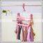 Cheap High Quality Foldable Plastic Hard Hanger With Lips for Home Cloth Scoks Bras in Professional OEM Maker
