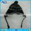 elegant style earflaps design kid beanies custom winter hats with strings