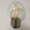 led filament light bulb manufacturer sell 1.5W Dimmable E14 lamp bulb G50-2S2W LED filament light