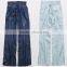 Wide Leg Pants Women Fashion Long Plain Dyed Chambray Pant Wholesale Custom Wide Leg Yoga Pants