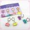 Colorful star shape metal craft binder clips