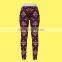 Wholesale Polyester/spandex Heat Transfer Custom Design Women Fashion Pants Leggins, Yoga Pants, Leggins NJSK-0733