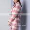 women winter fashion modern wool long sleeve double-breasted trench coat