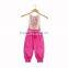 Newborn Baby Clothing Wholesale China Baby Lace Floral Romper Long Pants