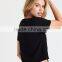 MGOO Custom Plain Women's T Shirt Fashion 65% Polyester 35% Cotton Lace-up Front Corset T Shirts