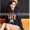 wholesale hot design good quality long sleeve bulk hoody have word printing for women