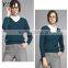 Trend winter cashmere sweater women black v-neck knit pullover