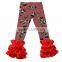 Wholesale baby girl icing ruffle pants cute colorful girls icing legging
