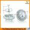 Double Row Diamond Oval Zircon Platinum Plating Earrings