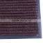 Non woven polyester striped design pvc door mat