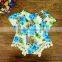 Kids rompers and playsuit floral pom pom rompers M7040505