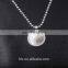 Latest design double color drops round shaped stainless steel pendant necklace China Tai Ji jewelry