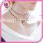 2017 fashion ladies cardiogram necklace double necklace black cool necklace