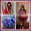 Aidocrystal Customized Sexy Ladies Belly Dance Costume Lantern Blouse Rhinestone Bra Top