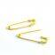 Bright yellow finished fashion skirt pin 2.0mm*76mm