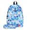 Diamond Lattice Pattern Print Travel Backpack School Shoulders Bag with Pen Bag for Girls bag