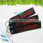 Beautiful embroidery logo key ring 3cm width promotional keychains,