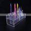 Step shape high clear PMMA acrylic desktop pen display stand