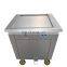 110V 220V hot sale double pan fried ice cream machine making roll ice cream for sale in usa uae