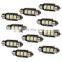 10x White 36mm 5050 LED CANBUS Error Free Dome License Interior Light Bulbs 6418