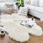 Wholesale different shape sheepskin animal white fur carpet for living room