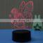 Elf Shape 3D LED Lamp Night Light for Children LED Illusion Atmosphere Sleep Table Lamp Touch Colour Changing Light Novelty Gift