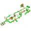 69m x 30m Floating Aqua Park Playground Giant Inflatable Water Park For Adult