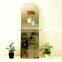 arch sturdy  floor free stand gold metal frame full length mirror, dressing mirror