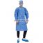Waterproof Disposable Non Woven  SMS Isolation Surgical Gown