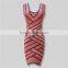 hot selling deep v neck backless sleeveless fashion party bandage dress