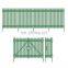 Garden steel palisade fence design