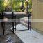 Galvanized Chain Link Garden Walking Fence Gate 48-inch Overall Height by 32-inch Frame Width , Chain Link Walk-Through Gate