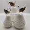 Custom design ceramic fruit pear figurine home decoration