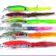 Crystal Clear 6 COLORS Octopus Squid Shape Minnow 40g 14cm Sinking/Suspending Hard bait for Trolling Surf Sea Lake