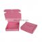 eco friendly biodegradable corrugated paper kraft packaging box luxury custom logo personalised pink paper shipping box