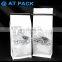 Custom printed 12oz flat bottom recyclable coffee bags coffee pouch with valve and tin tie