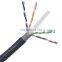 cat6 utp stp ftp copper cca cable 4 pair 1000ft  outdoor jelly filled cat 6a  lan cable network cable