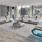 New design Set furniture sectional Sofa Modern LED light living room sofa