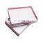 Folded navy cardboard transparent packaging box low price mache gift packages for mom girlfriends