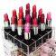 wholesale cosmetic rotating acrylic lipstick holder display stand