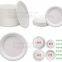 Pulp bowl, sugarcane take away fast food container with Lid,Compostable sugarcane bagasse clamshell food containers pac