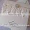 Wholesales Vintage Square Luxurious Christians Foldable Wedding Invitation Card