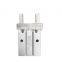 Factory Supply High Precision Slide Silver One-piece Piston Finger Cylinder Double Acting Pneumatic Cylinder