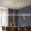 HUAYI Hot Selling E27 Nordic Bedroom Living Room Home Hotel Luxury Gold Ceiling Lamp