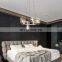 Living Room Decorative Circle LED Pendant Light Nordic Ring Luxury Chandelier Modern Bedroom Indoor Ceiling Lamp